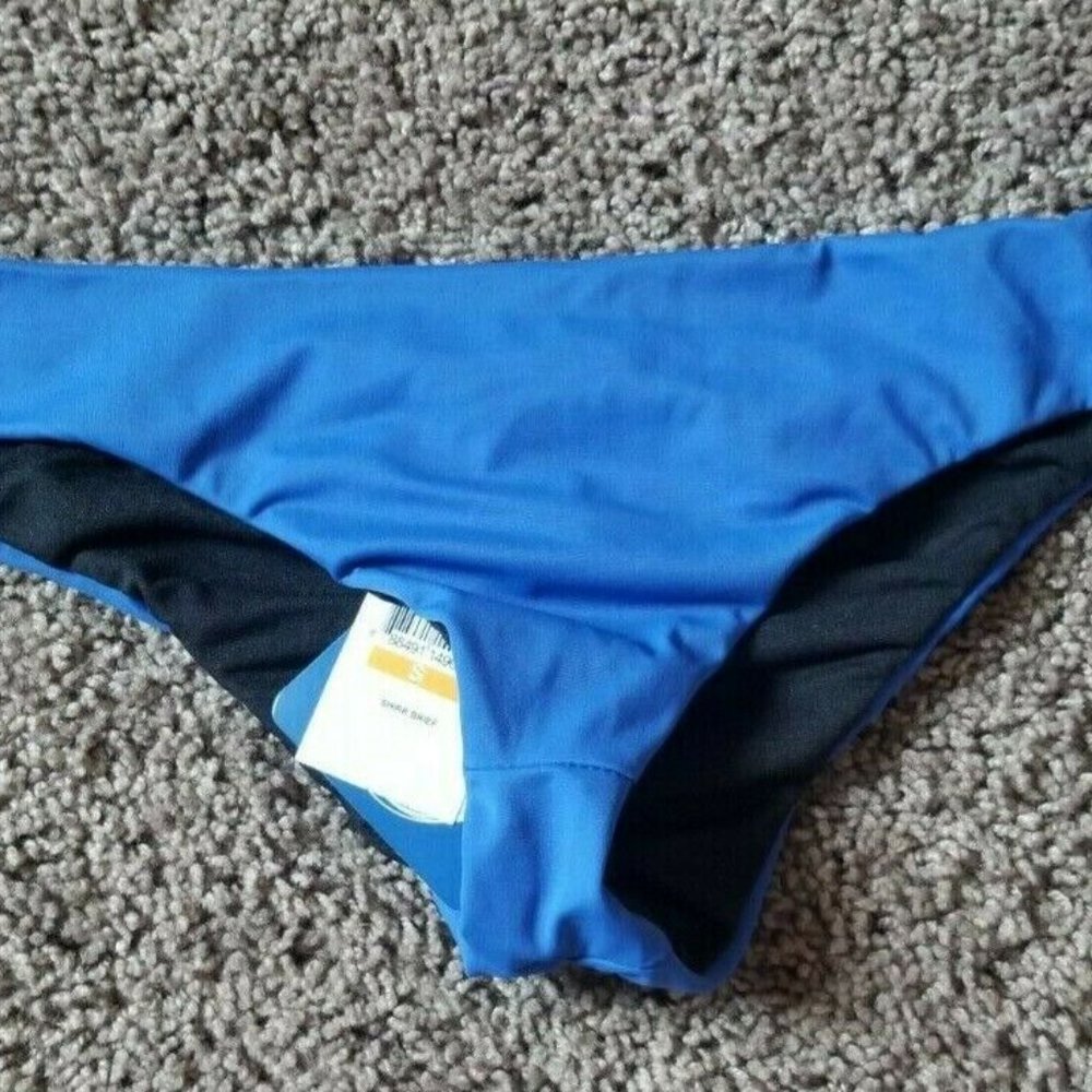 Womens Oakley Swim Suit Bikini Bottoms Blue S Nwt